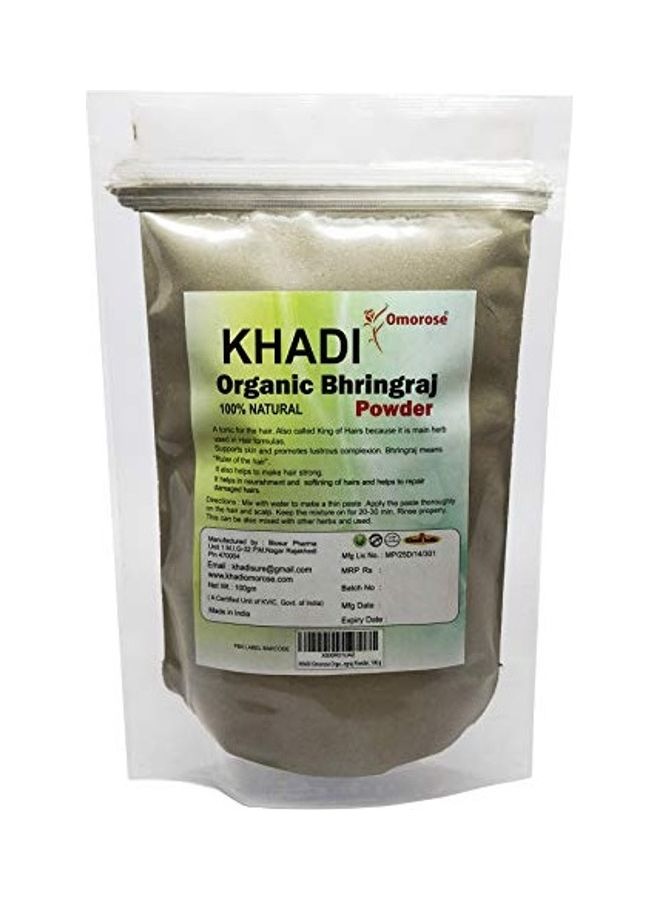 KHADI Omorose Organic Bhringraj Powder Grey 100grams - Image 2