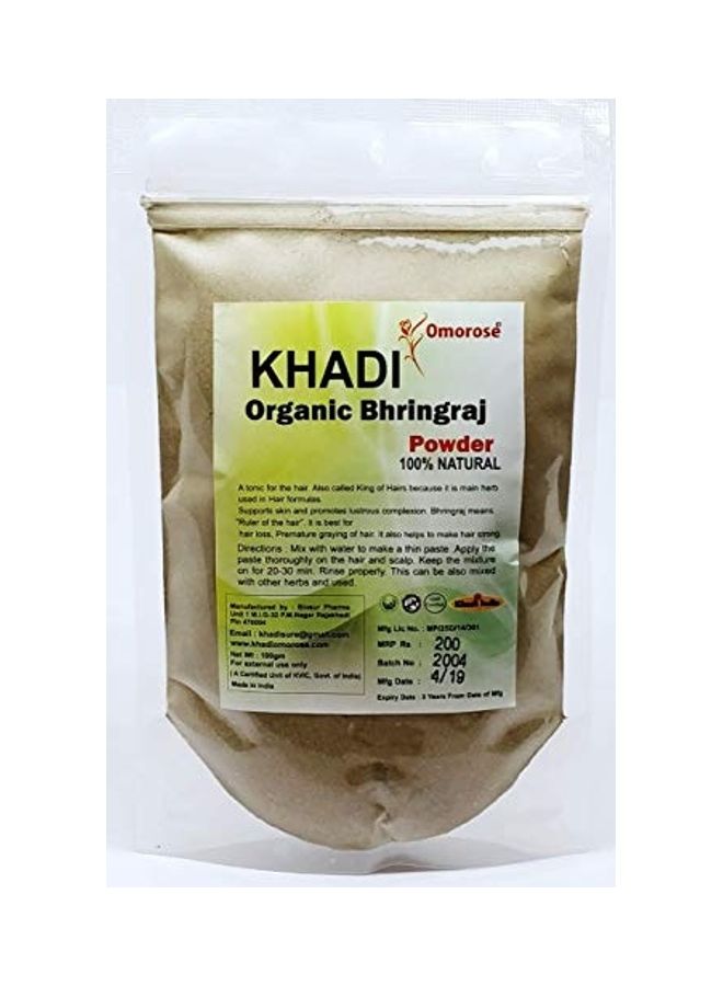 KHADI Omorose Organic Bhringraj Powder Grey 100grams - Image 1