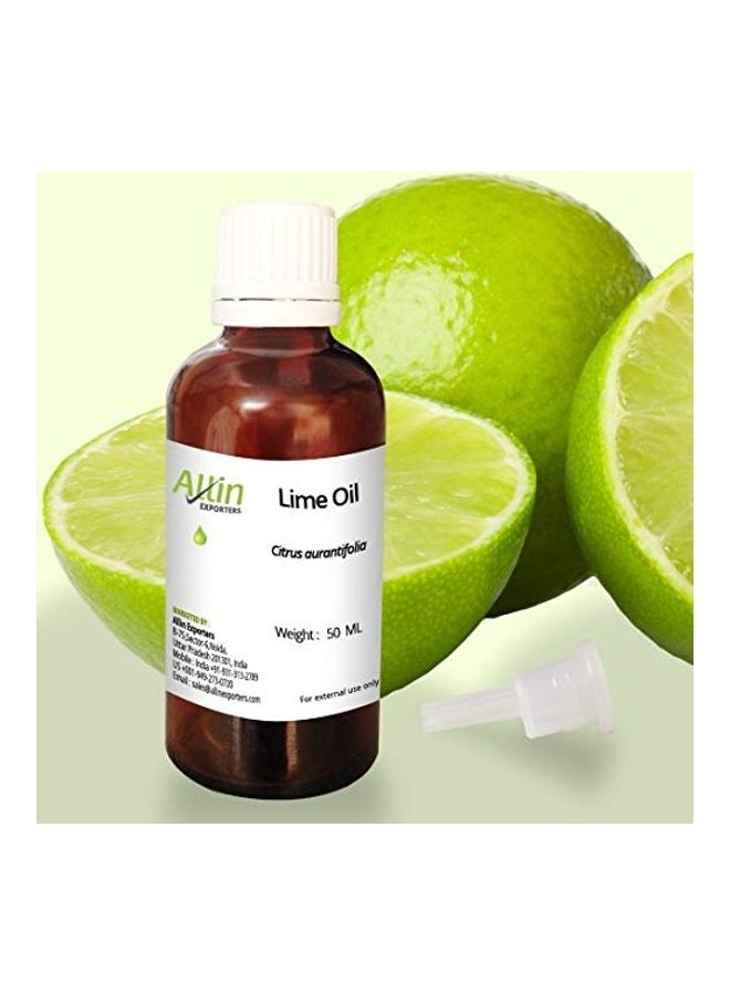 Allin Exporters Lime Oil Clear 50ml  - Image 1