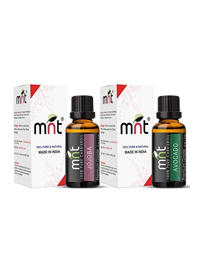 MNT Jojoba Oil And Avocado Oil Set Brown 15ml - Image 2