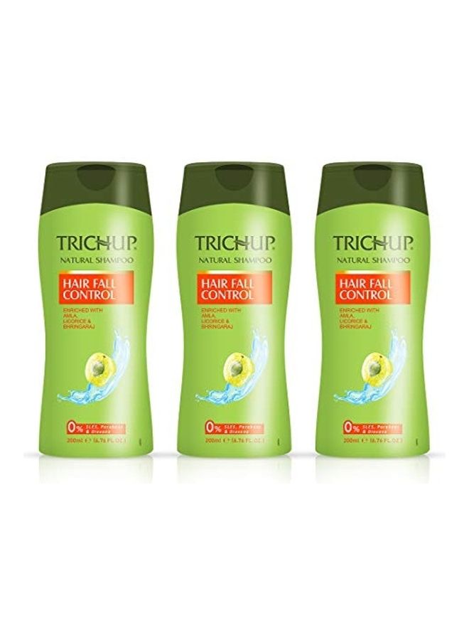 TRICHUP 3-Piece Hair Fall Control Herbal Hair Shampoo Multicolour 600ml - Image 1
