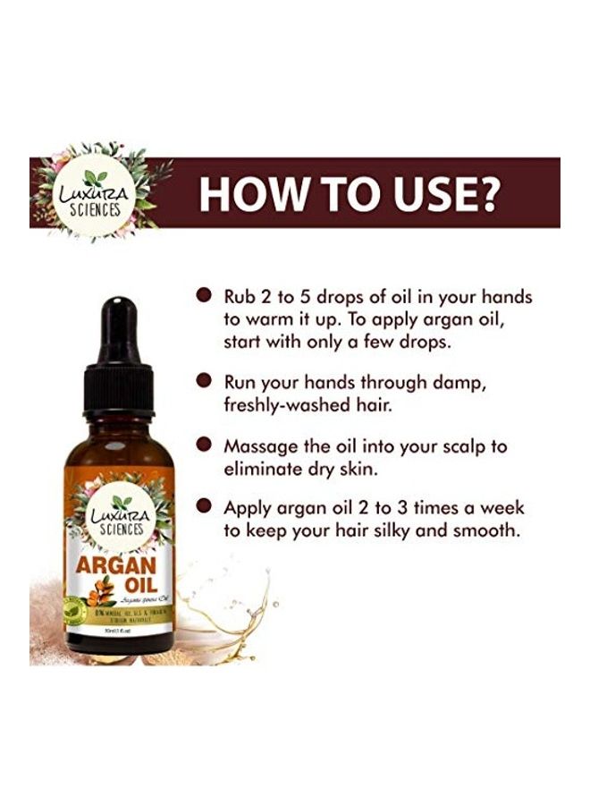 Luxura Sciences Organic Moroccan Argan Oil Multicolour 15ml  - Image 4