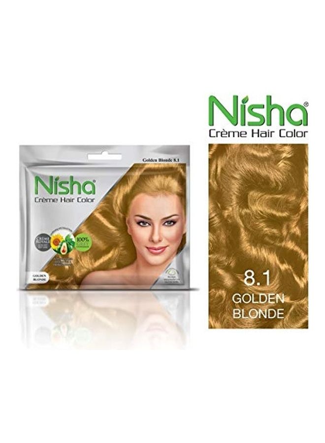 Nisha Creme Hair Colour Golden Blonde 190grams - Image 3