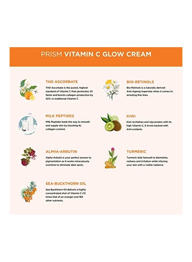 Light Up Prism Vitamin C Glow Cream Yellow 50grams - Image 3