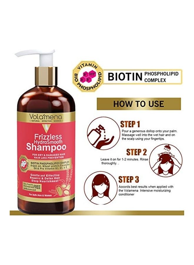 VOLAMENA WITH DEVICE - Frizzless Hydrasmooth Shampoo Multicolour 300ml - Image 1