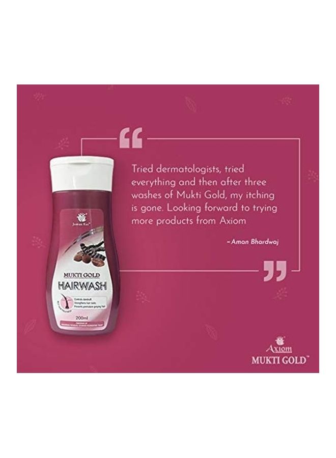 Axiom Pack Of 4  Muktigold Herbal Hairwash Multicolour 200ml - Image 2