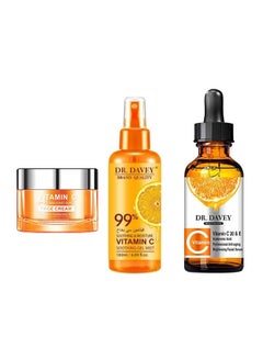 DR. DAVEY Vitamin C Face Cream, Serum & Soothing Gel Mist Set Clear 30/30/180ml  - Image 1