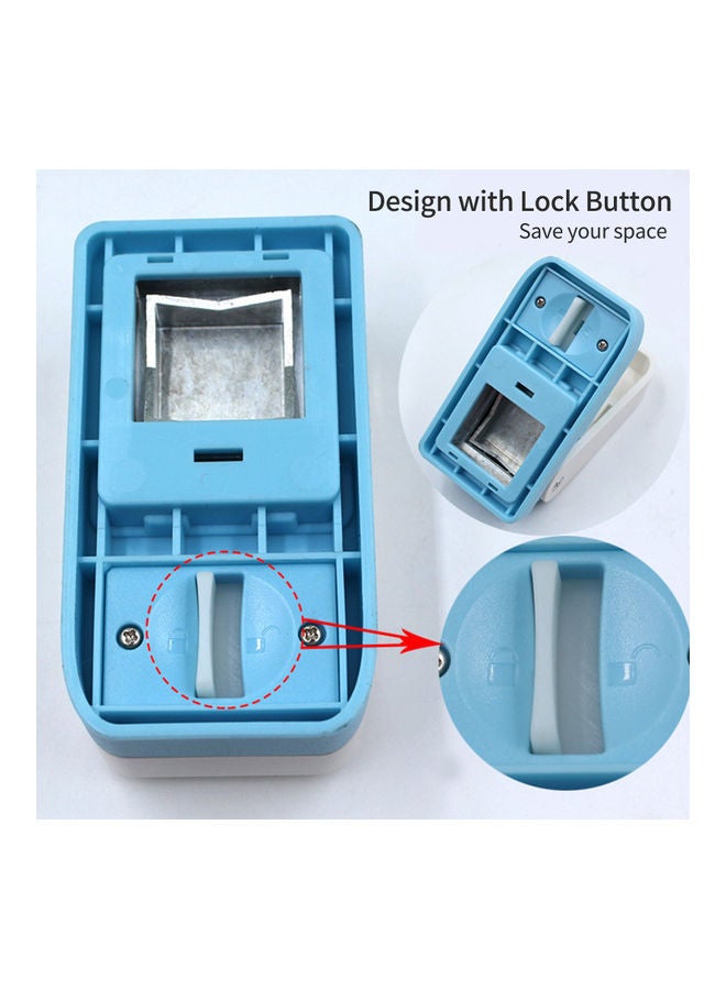 DIY Craft Hole Paper Puncher White/Blue - Image 4