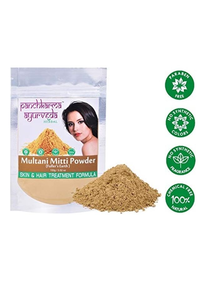 PANCHKARMA AYURVEDA Multani Mitti Powder Clear 100grams - Image 1