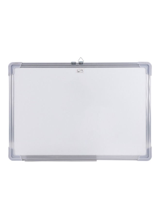 Magnetic Dry Erase Whiteboard With Pen Tray White/Grey - Image 1