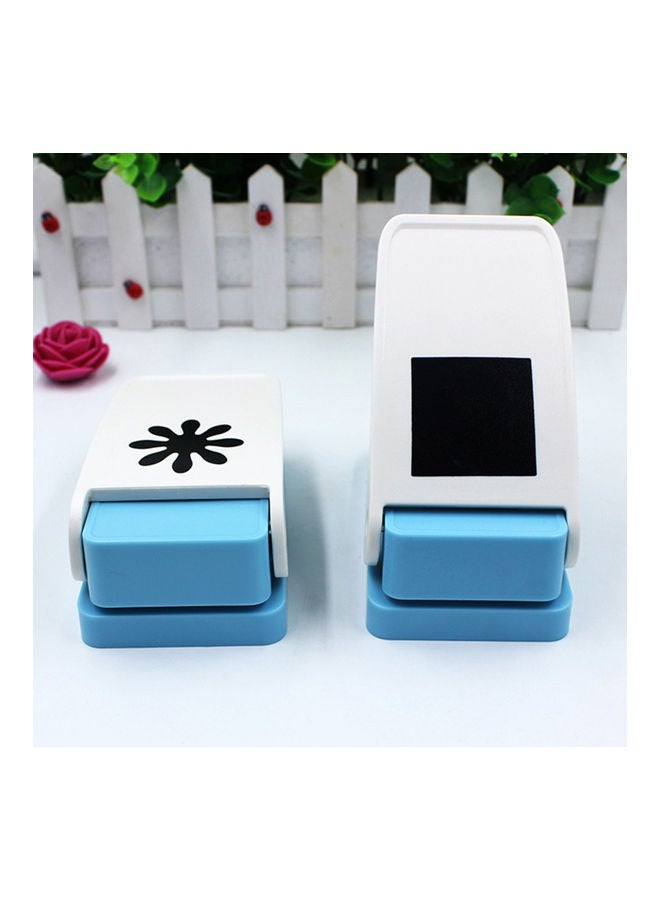 DIY Craft Hole Paper Puncher White/Blue - Image 3
