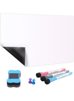 Generic Adjustable Soft Magnetic Whiteboard Set White/Blue/Black  - Image 1