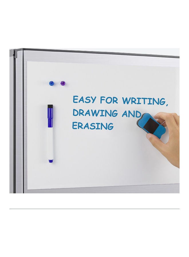 Generic Adjustable Soft Magnetic Whiteboard Set White/Blue/Black  - Image 2
