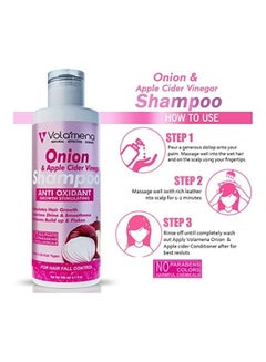 VOLAMENA WITH DEVICE Onion Apple Cider Vinegar Shampoo Multicolour 200ml  - Image 4