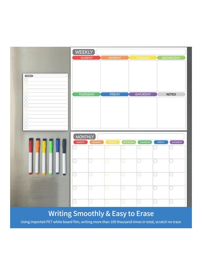 Magnetic Dry Erase Calendar Whiteboard Multicolour - v1629543792/N50299008A_3