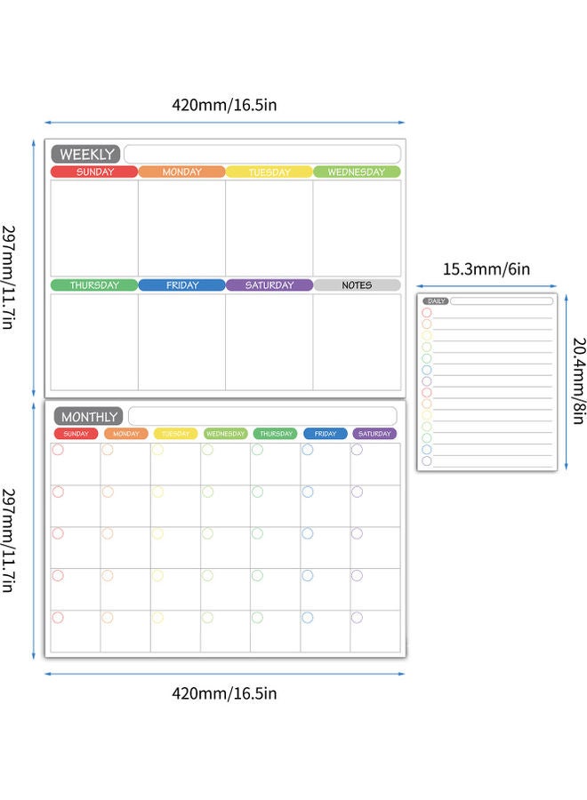 Magnetic Dry Erase Calendar Whiteboard Multicolour - v1629543792/N50299008A_4