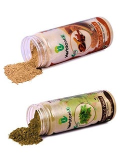 Herbtoniq Mulethi Powder And Brahmi Leaf Powder For Face Pack And Hair Pack Multicolour 300grams  - Image 3