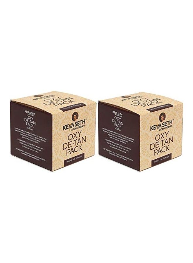 Keya Seth Aromatherapy Pack Of 2 Oxy De-Tan Pack Clear 50grams - Image 1