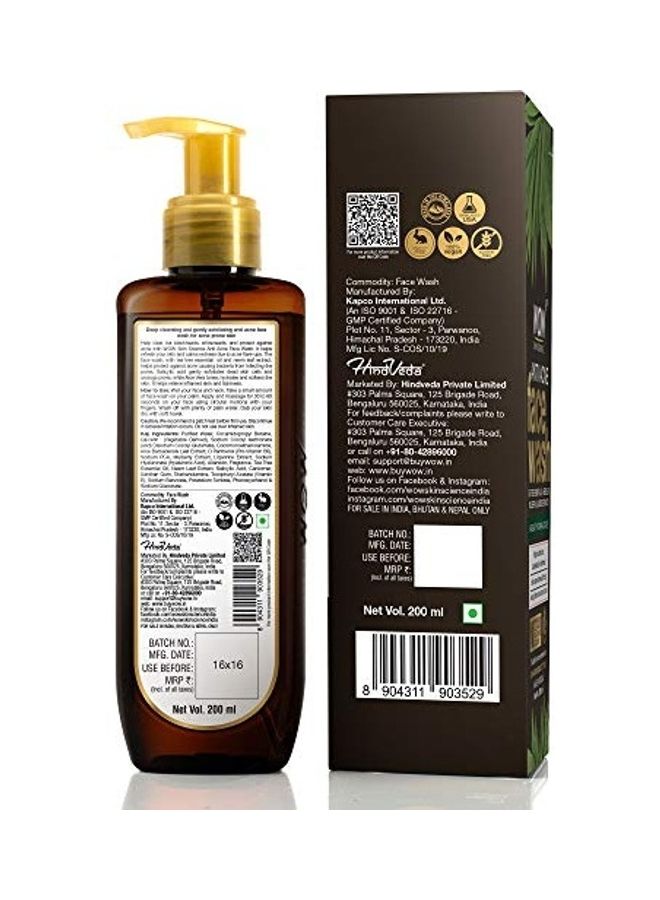 WOW - Skin Science Anti Acne Face Wash Multicolour 200ml - Image 1
