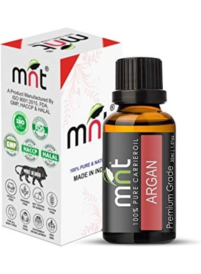 MNT Moroccan Argan Cold Pressed Carrier Oil Clear 30ml - Image 2