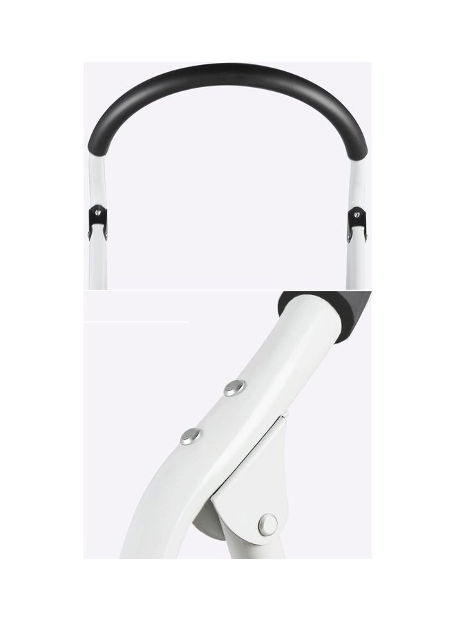 2-Steps Foldable Ladder White/Black 77.5x49x51cm