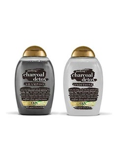 Purifying Charcoal Detox Shampoo With Conditioner Multicolour 385+385ml