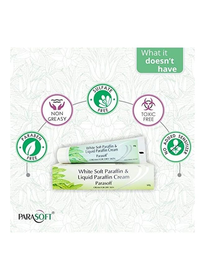 Parasoft Pack Of 2 Liquid Paraffin Cream Clear 60grams - Image 2