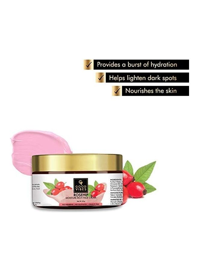 Good Vibes Rosehip Moisture Rich Face Cream Clear 50grams  - Image 2