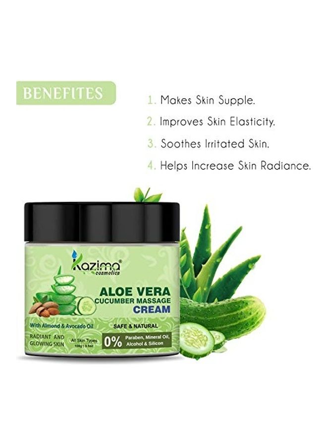 كازيما كريم تدليك بالألوفيرا والخيار شفاف 100جرام - Image 2