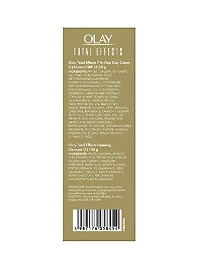 مجموعة توتال إيفيكت من كريم نهاري ومنظف للوجه لمقاومة علامات التقدم في السن من قطعتين متعدد الألوان 50, 100جرام - Image 4