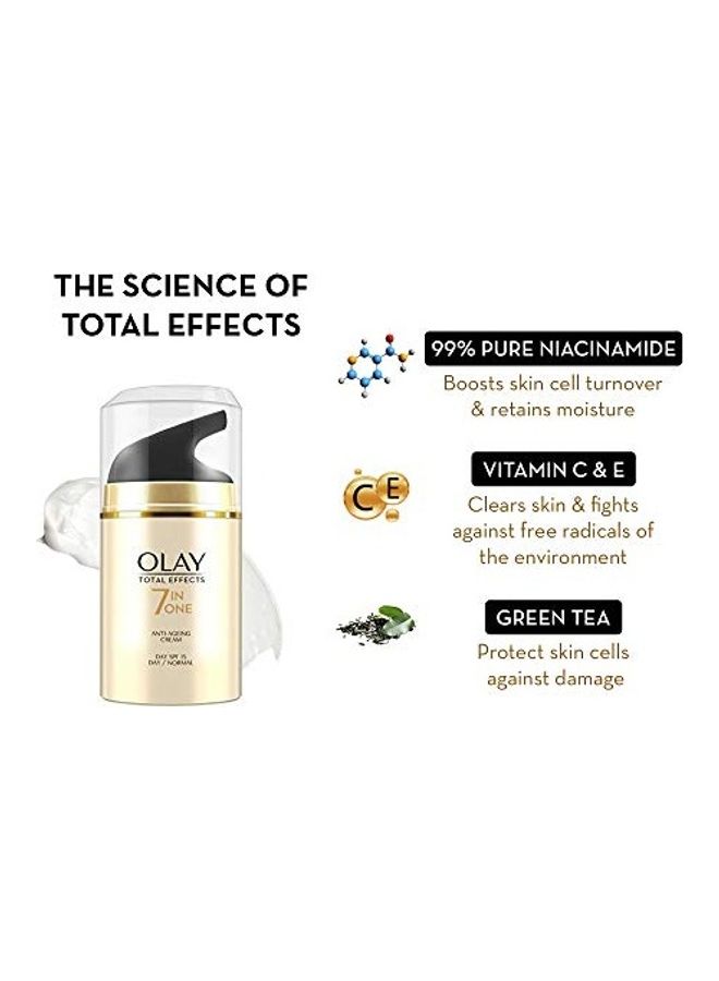 مجموعة توتال إيفيكت من كريم نهاري ومنظف للوجه لمقاومة علامات التقدم في السن من قطعتين متعدد الألوان 50, 100جرام - Image 5