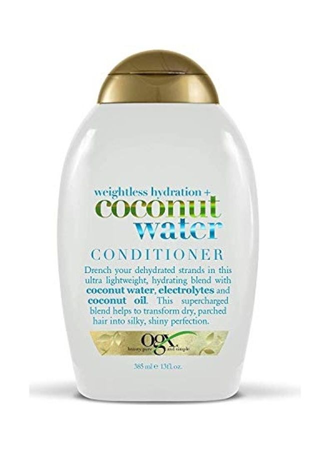 أو جي إكس مجموعة من قطعتي بلسم الترطيب الخفيف بخلاصة ماء جوز الهند أبيض 2 x 385ملليلتر - Image 3