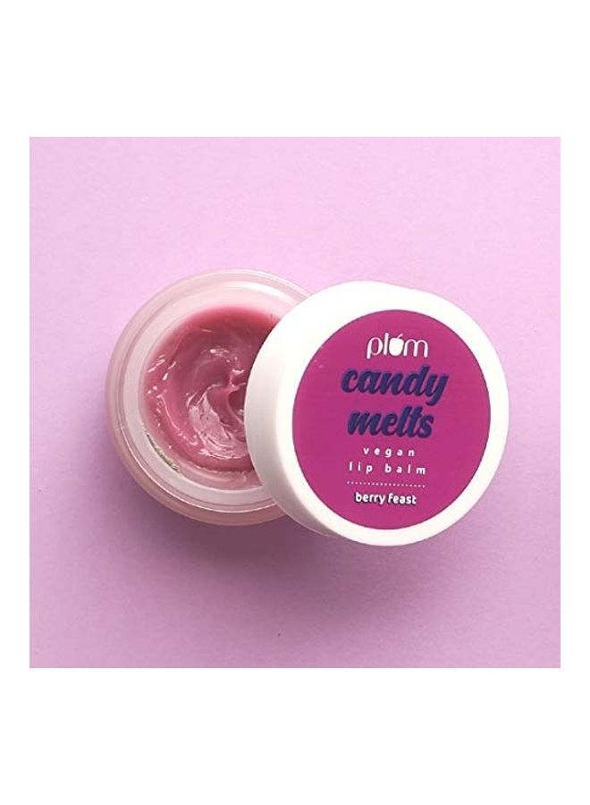 Plum - Candy Melts Vegan Lip Balm For Softer Lips Multicolour 12grams - Image 1