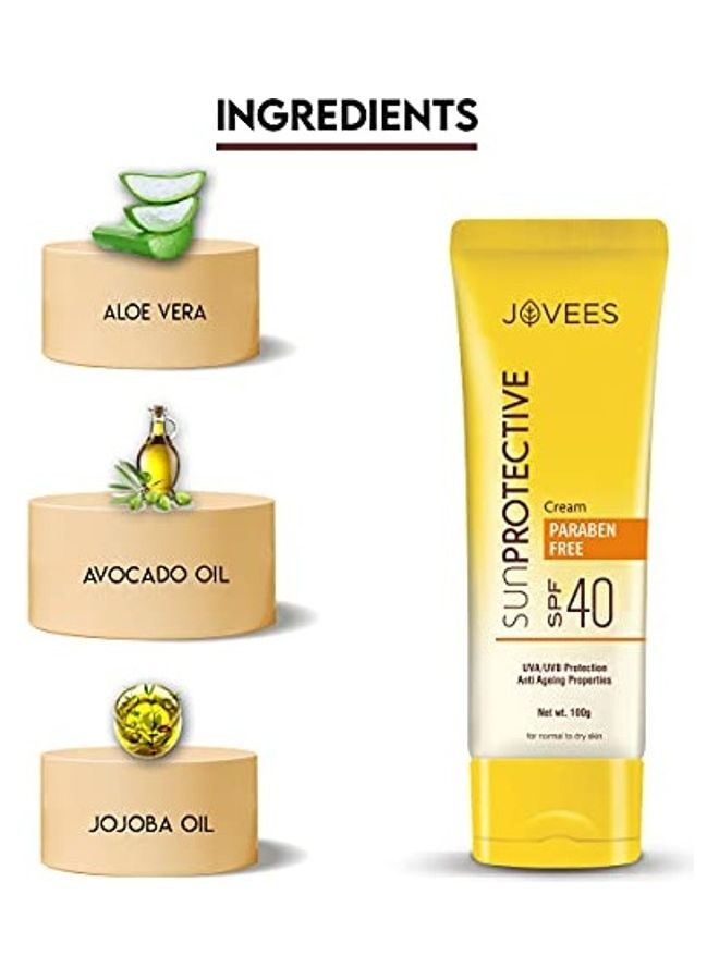 جوفيز واقي شمس عشبي بعامل حماية من الشمس 40 شفاف 100جرام - Image 3