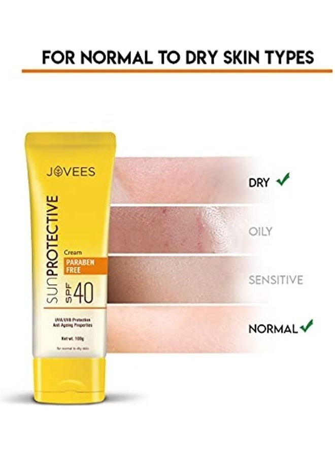 جوفيز واقي شمس عشبي بعامل حماية من الشمس 40 شفاف 100جرام - Image 1