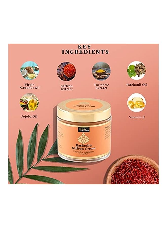 Bipha Ayurveda - Natural Herbal Kashmira Saffron Cream Clear 75grams - Image 1