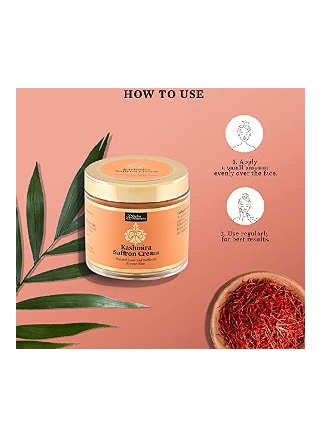 Bipha Ayurveda - Natural Herbal Kashmira Saffron Cream Clear 75grams - Image 1