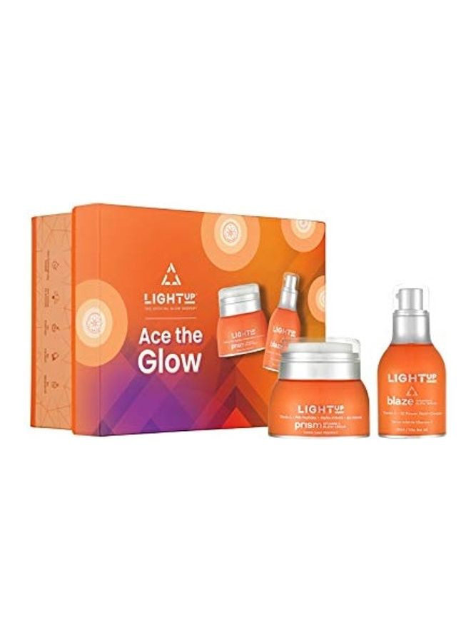 Light Up 2-Piece Ace The Glow Vitamin C Skin Brightening Set Clear 30ml  - Image 1
