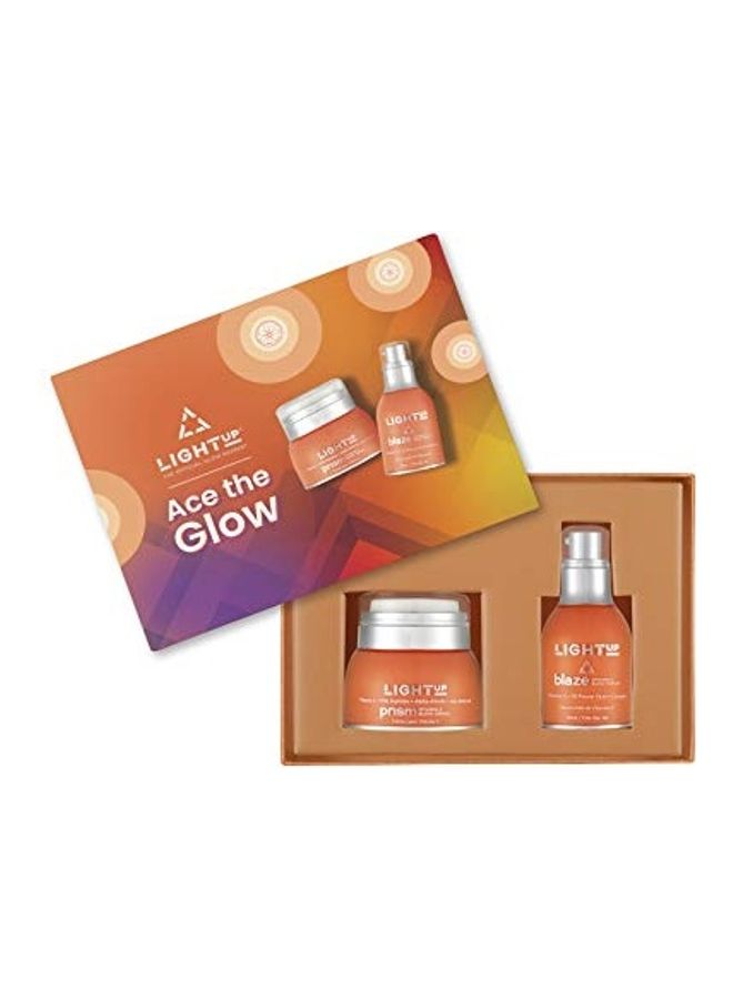 Light Up 2-Piece Ace The Glow Vitamin C Skin Brightening Set Clear 30ml  - Image 2