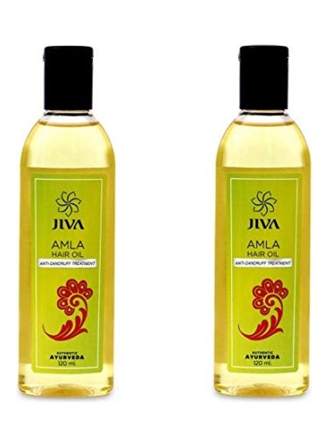 Jiva Pack Of 2 Ayurveda Amla Hair Oil Multicolour 240ml - Image 1