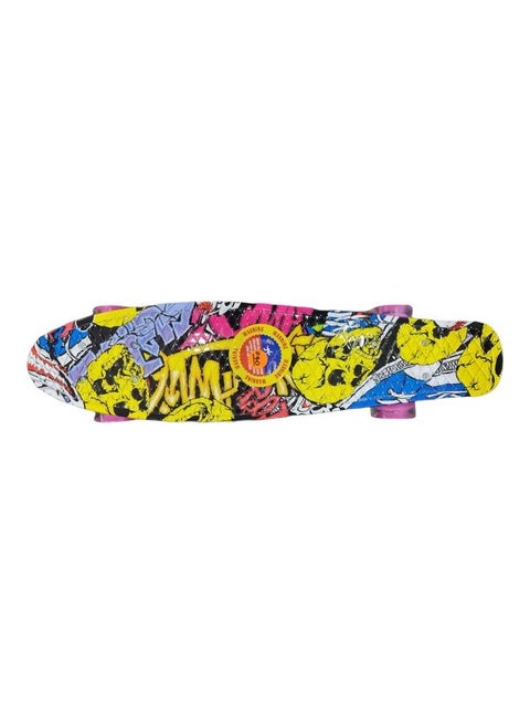 Printed Skateboard With LED Flash Tyre