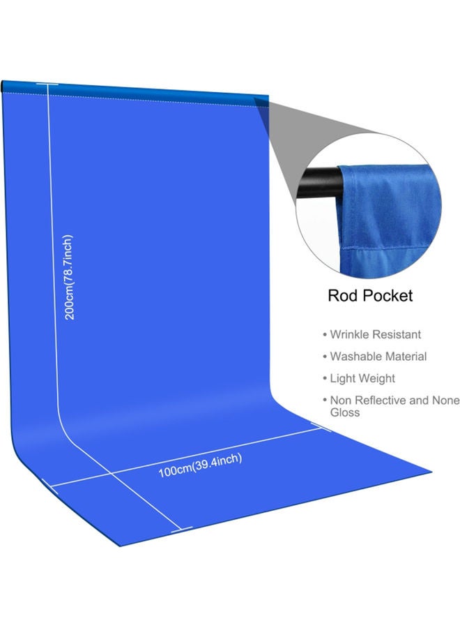 PULUZ Photography Background Cloth Blue  - Image 2