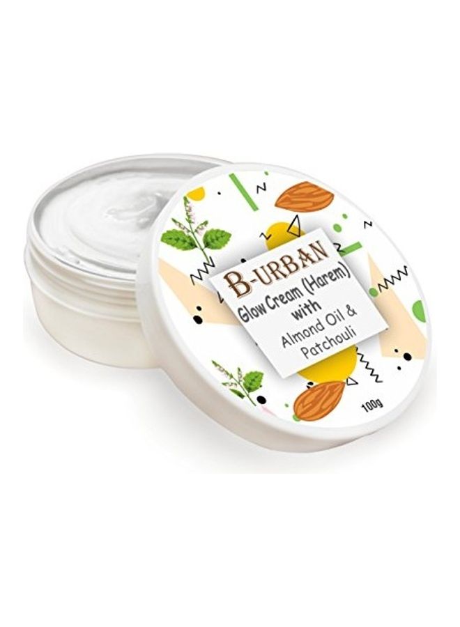 Glow Cream With Almond Oil And Patchouli Oil White 100grams - v1629546582/N50298322A_1