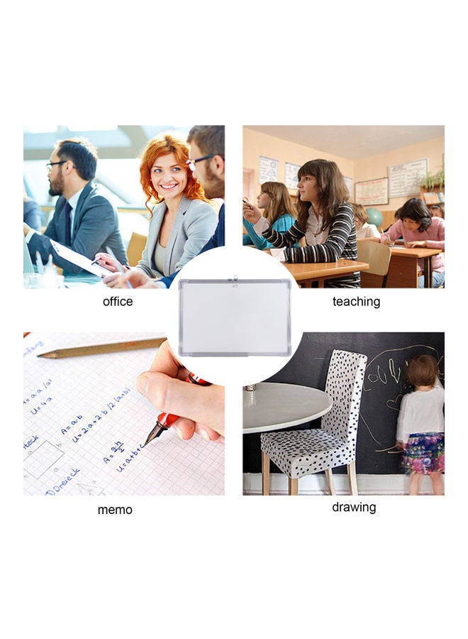 Generic Magnetic Dry Erase Whiteboard With Pen Tray White/Grey  - Image 3