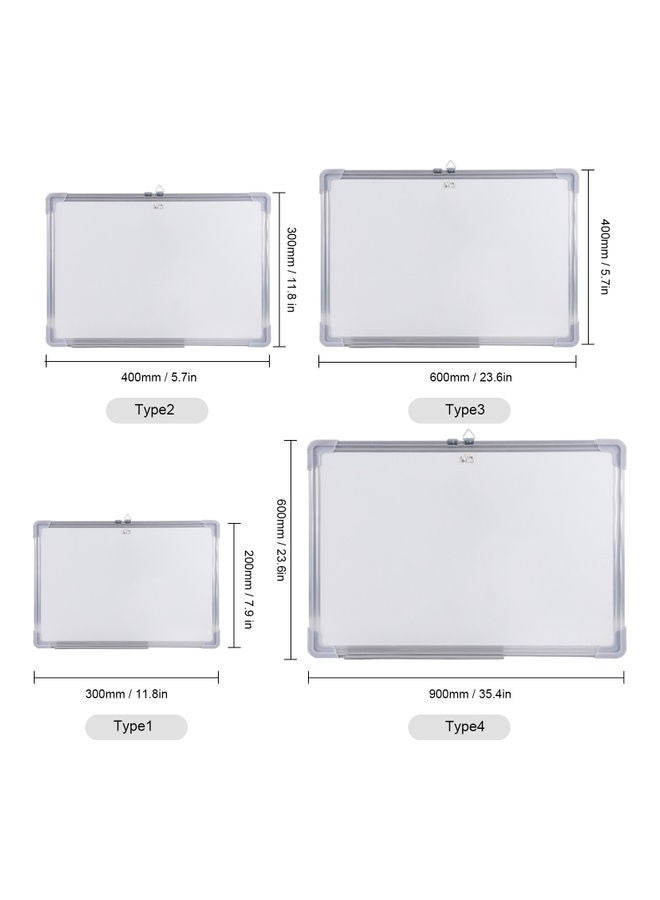 Generic Magnetic Dry Erase Whiteboard With Pen Tray White/Grey  - Image 4