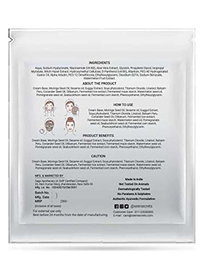 Seer Secrets Hydrating Sheet Mask Hyaluronic Acid Clear 24grams - Image 4