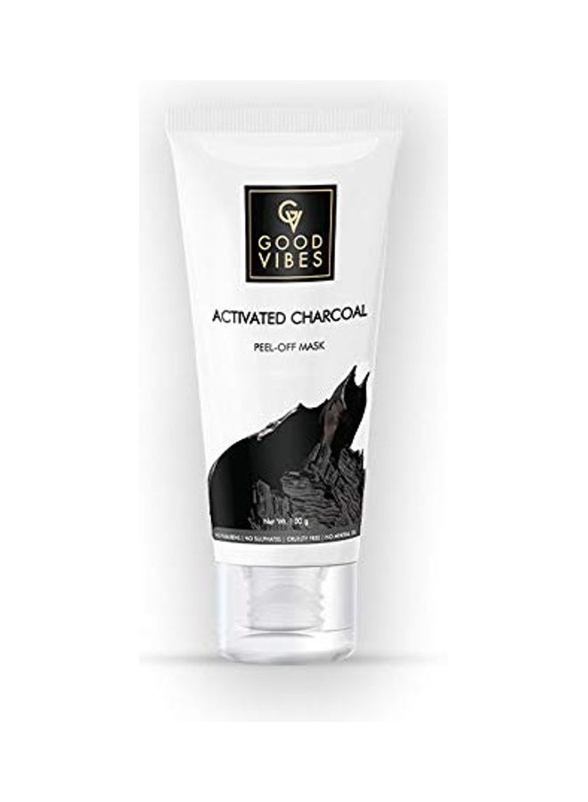Good Vibes Activated Charcoal Peel Off Mask White 100grams  - Image 1