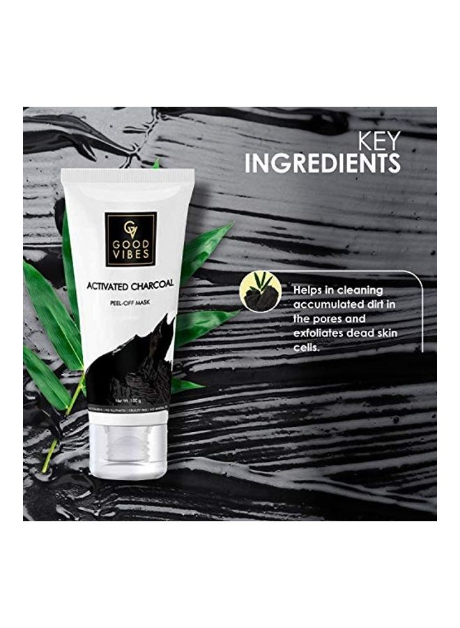 Good Vibes Activated Charcoal Peel Off Mask White 100grams  - Image 5