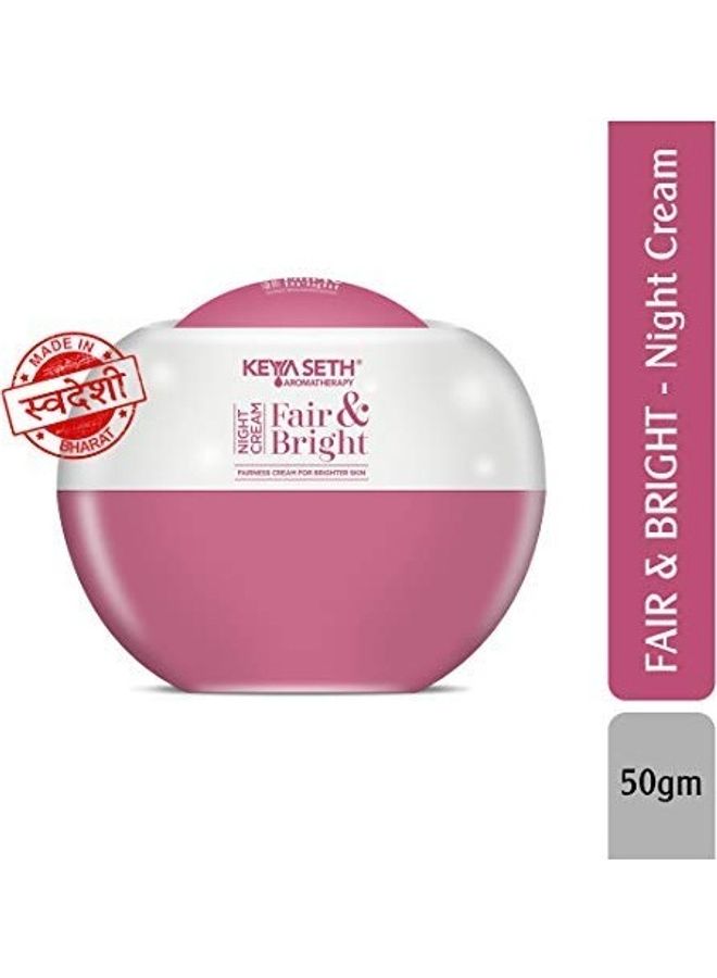 Keya Seth Aromatherapy Fair And Bright Fairness Night Cream Clear 50grams  - Image 5