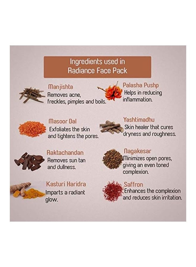 Ancient Living Organic Radiance Face Pack with Anti-Tan properties Yellow 40grams  - Image 3